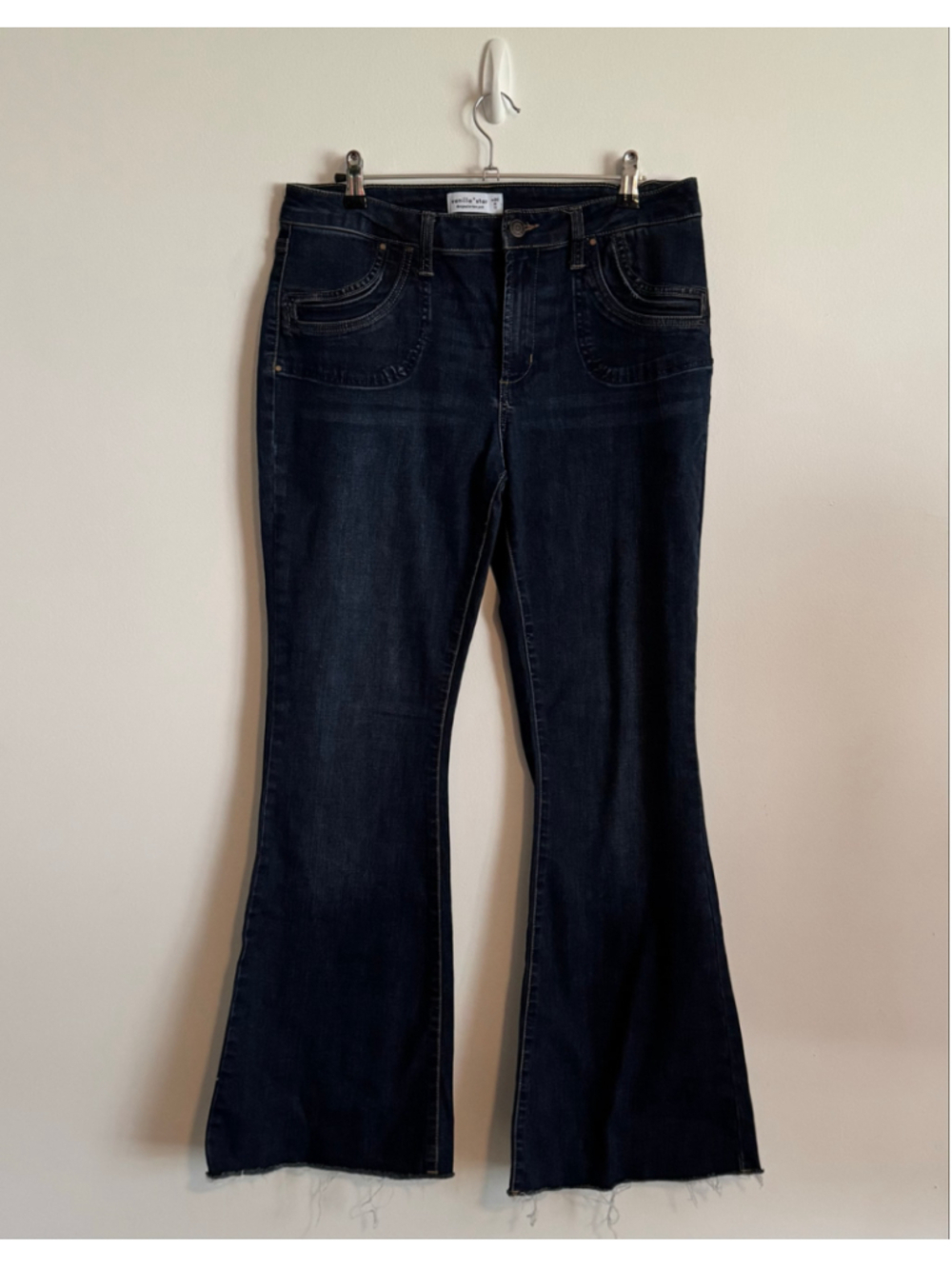 Juniors Vanilla Star Blue Flare Jeans Size 11